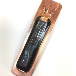 Fused Glass Mezuzah Copper
