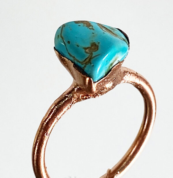 Turquoise Ring Electroformed