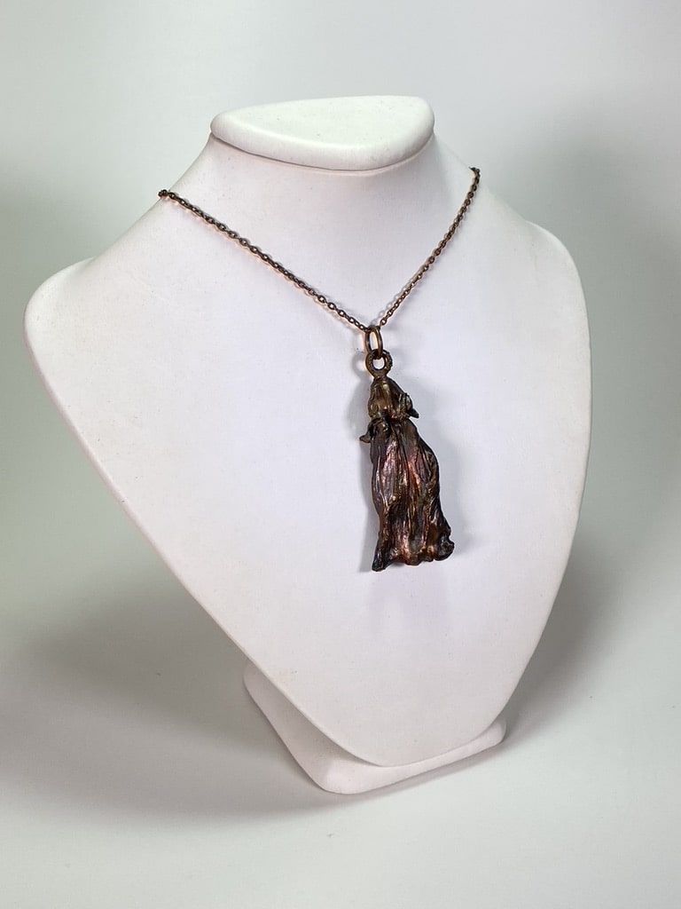 43135C5A-CABA-475C-B250-D57393733F55_1_105_c-min Electroformed Copper Pendant Hand-Crafted Organic Hibiscus Design "Must Have Statement Piece"