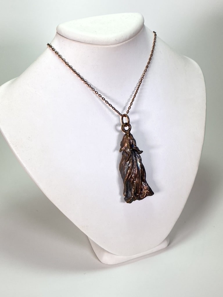 992C3D18-AFD8-4A67-A32D-743F507E1803_1_105_c-min Electroformed Copper Pendant Hand-Crafted Organic Hibiscus Design "Must Have Statement Piece"